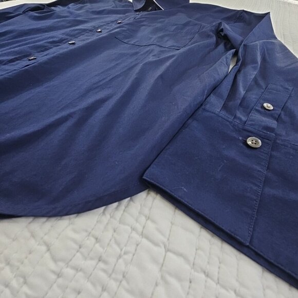 NEW Madewell Relaxed Button-Up Shirt Women's XL Navy Blue NWT Classic Old Money - Picture 3 of 16